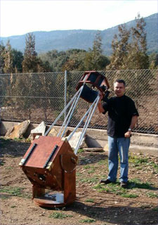 En Josep Maria Esteve i el dobson 400 que va construir